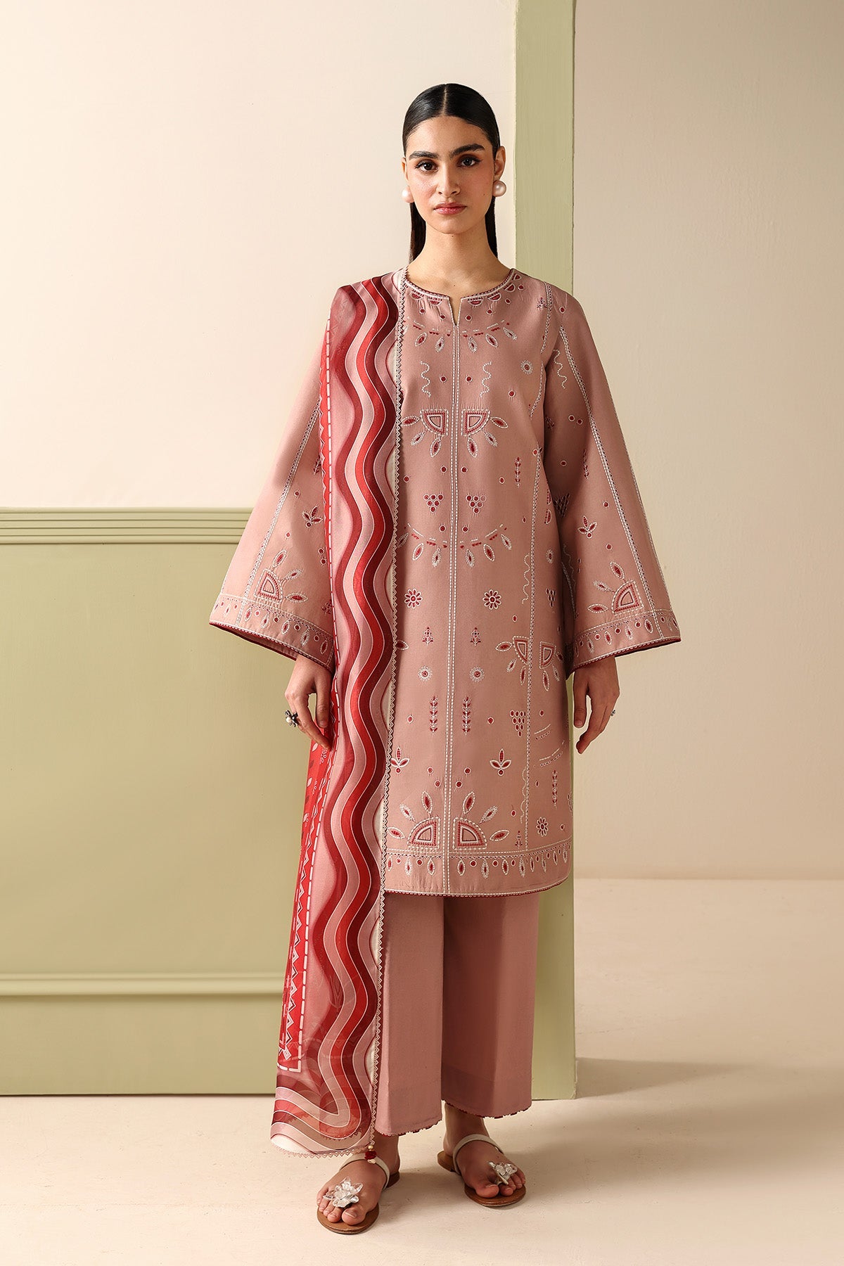 EMBROIDERED LAWN RTW-9333