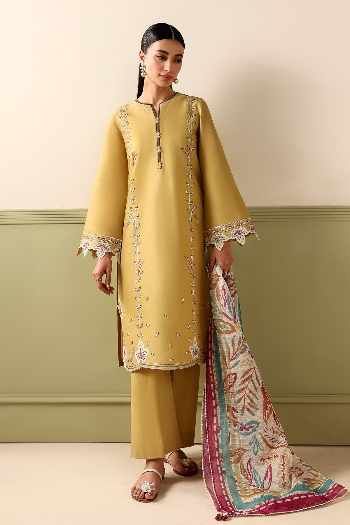 EMBROIDERED LAWN RTW-9356
