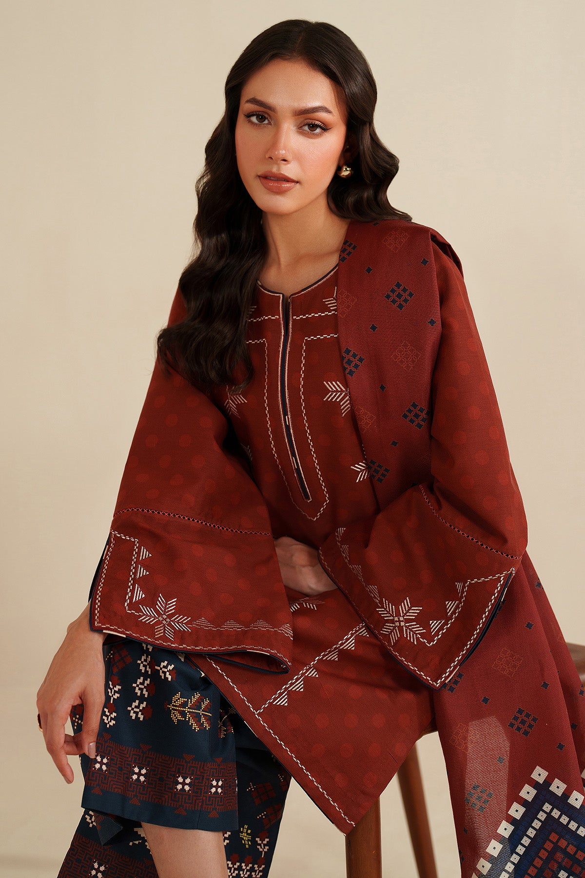 EMBROIDERED PREMIUM VISCOSE UW-0194