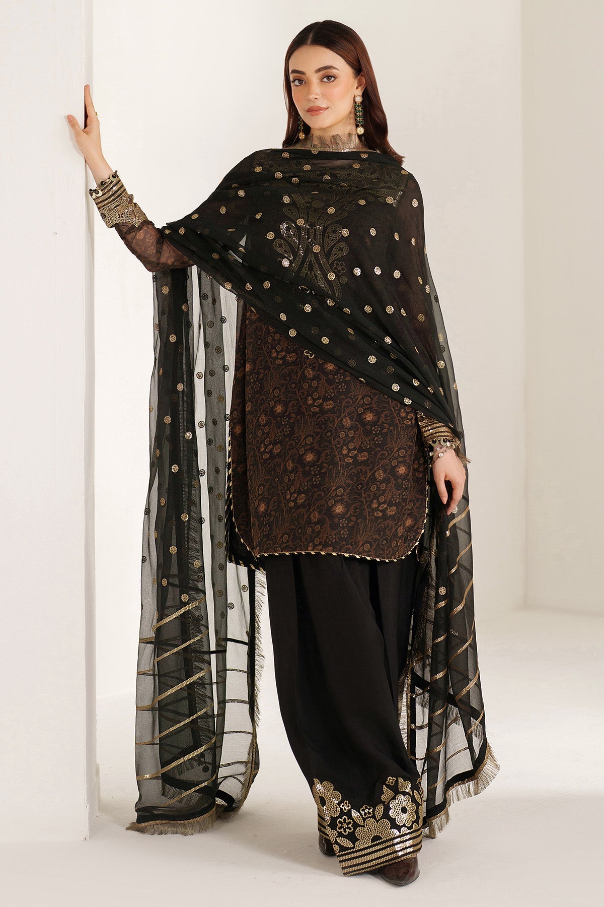 EMBROIDERED CHIFFON UC-3109