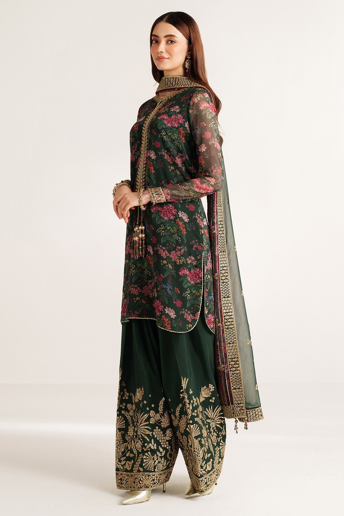 EMBROIDERED CHIFFON UC-3104