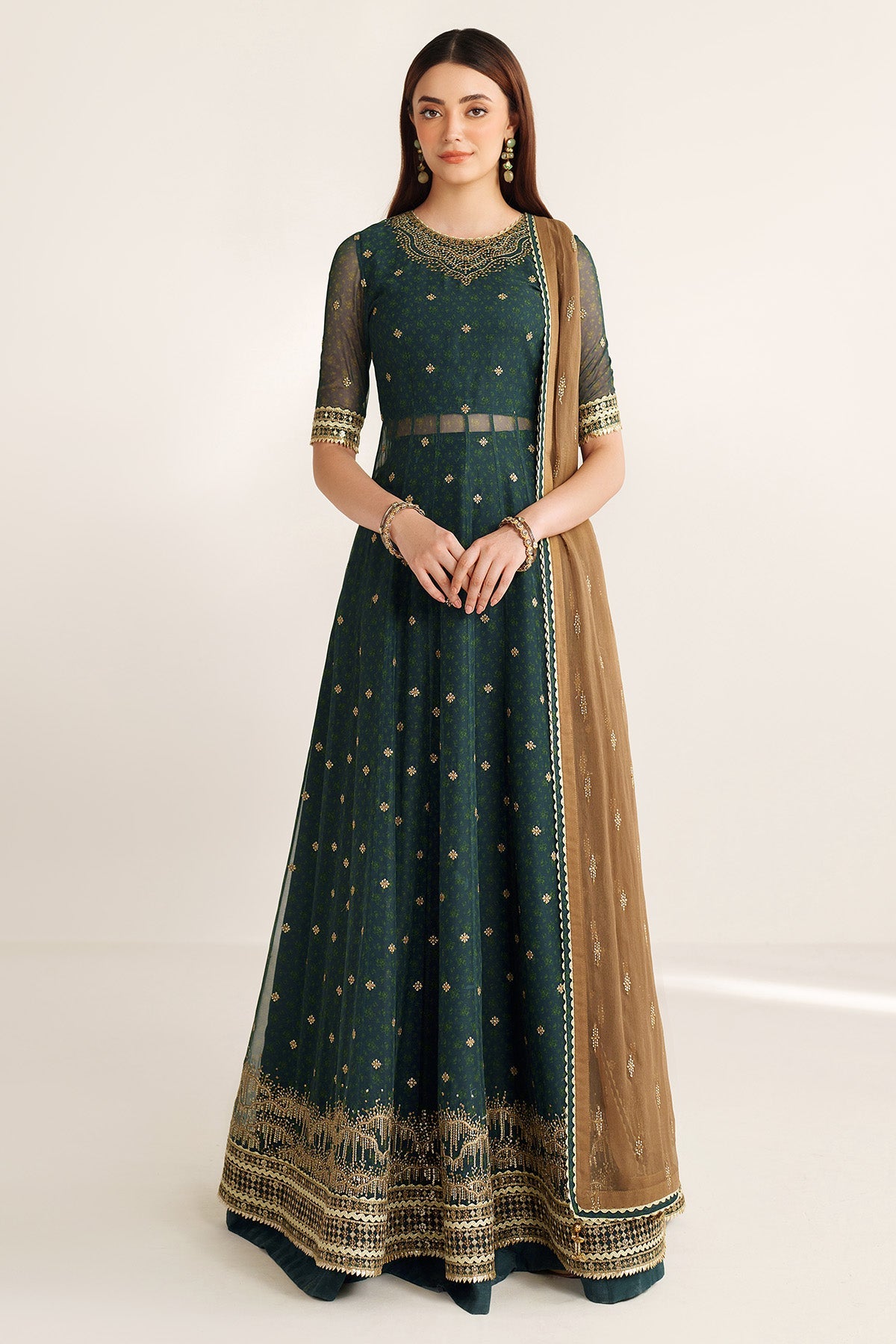 EMBROIDERED CHIFFON UC-3102