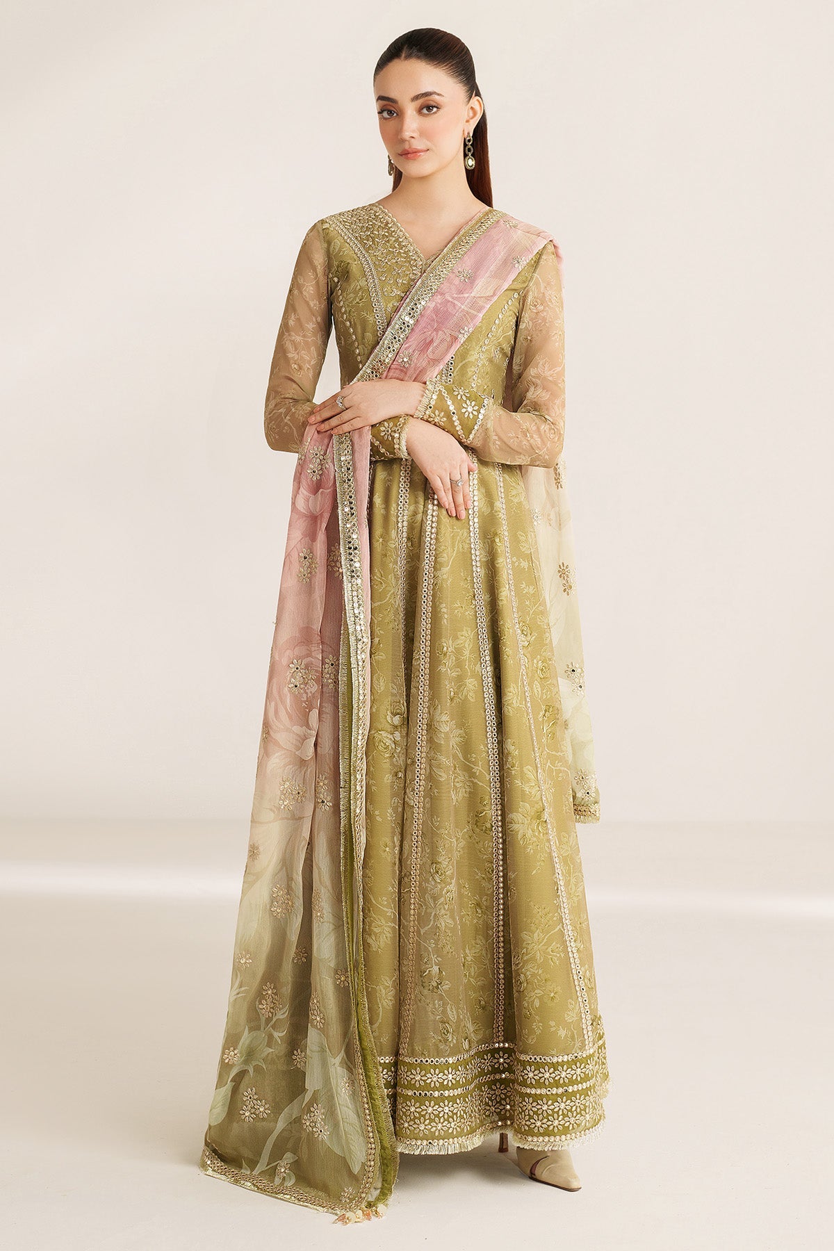 EMBROIDERED CHIFFON UC-3089