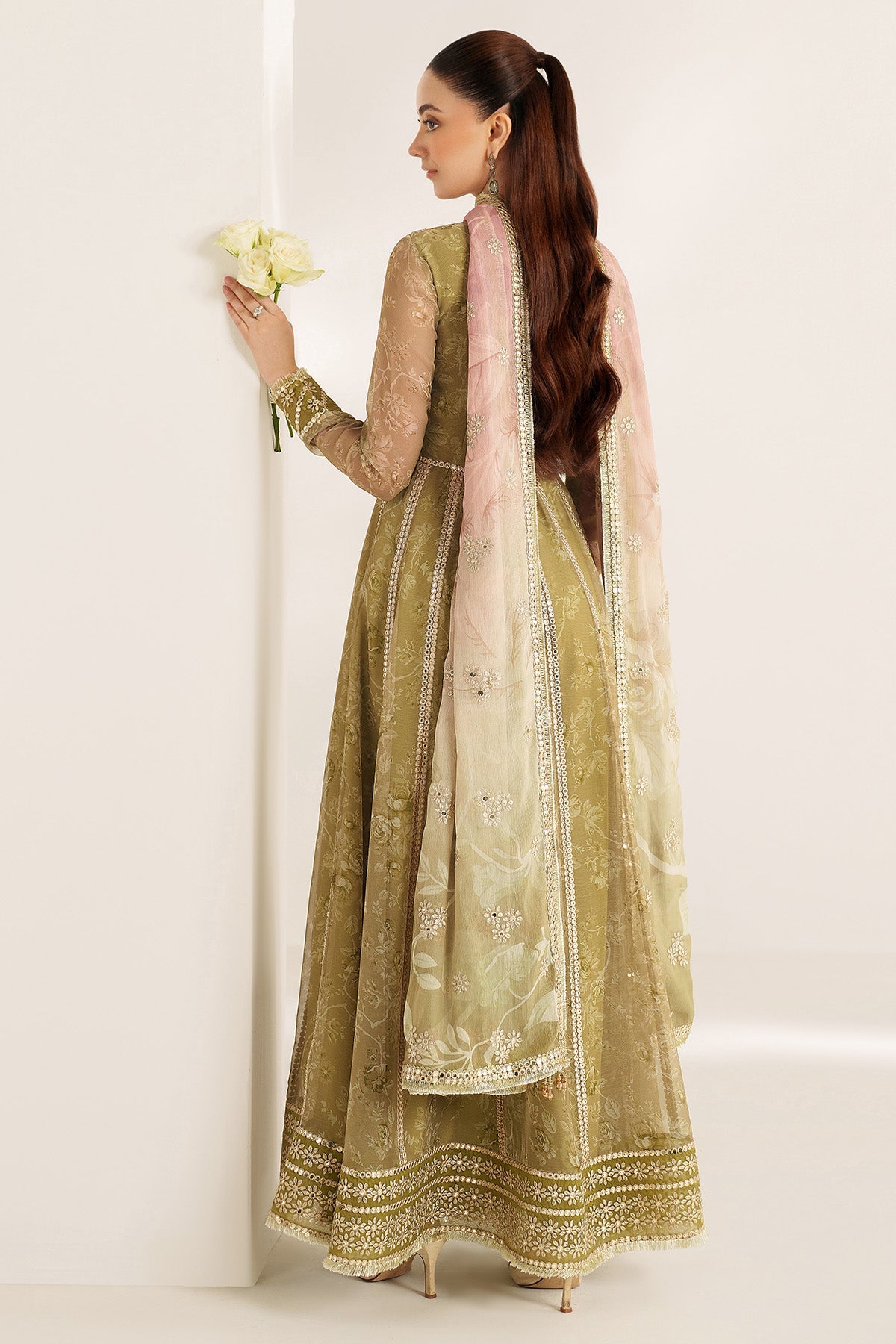EMBROIDERED CHIFFON UC-3089