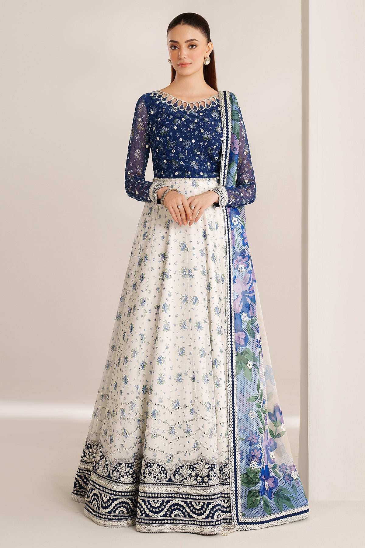 EMBROIDERED CHIFFON UC-3106