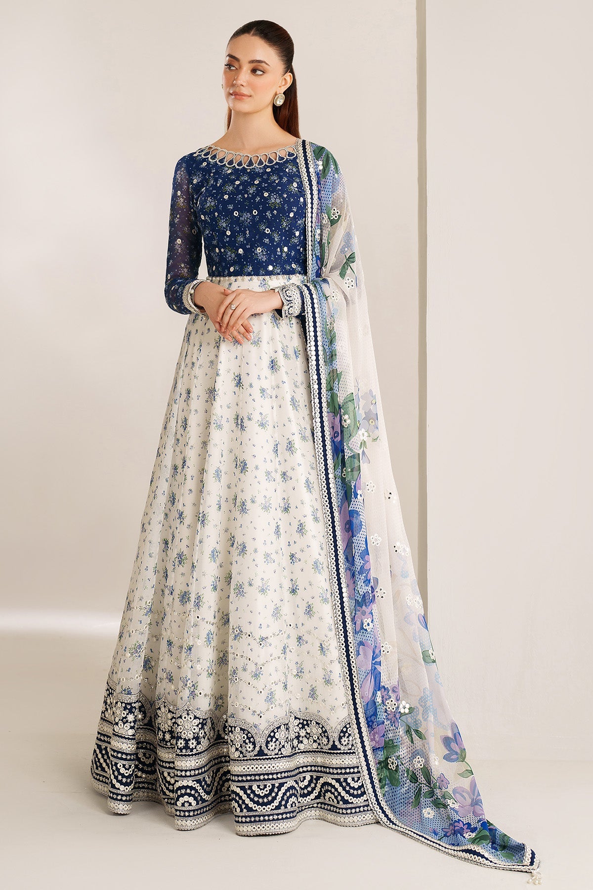 EMBROIDERED CHIFFON UC-3106