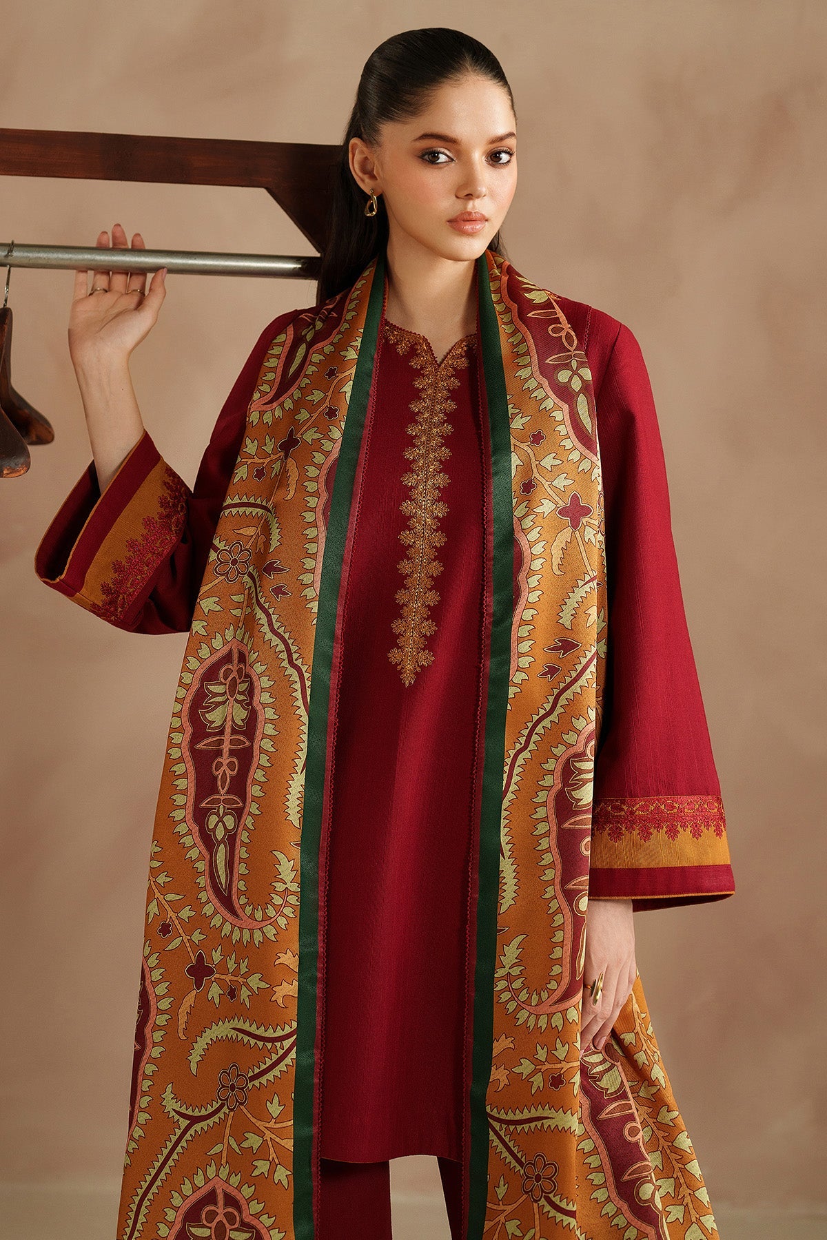 EMBROIDERED KHADDAR UW-0187