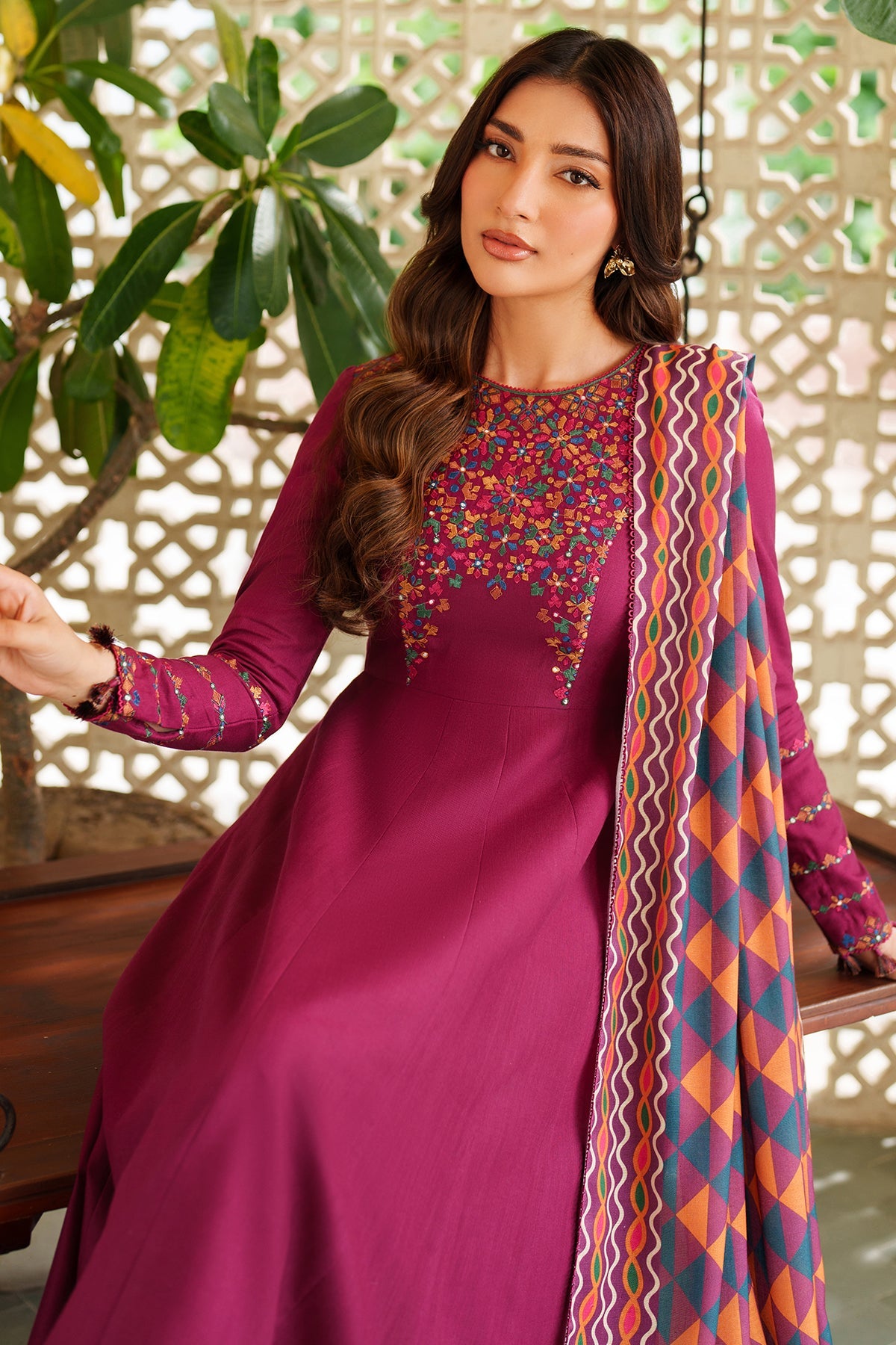 EMBROIDERED KHADDAR RTW-1233