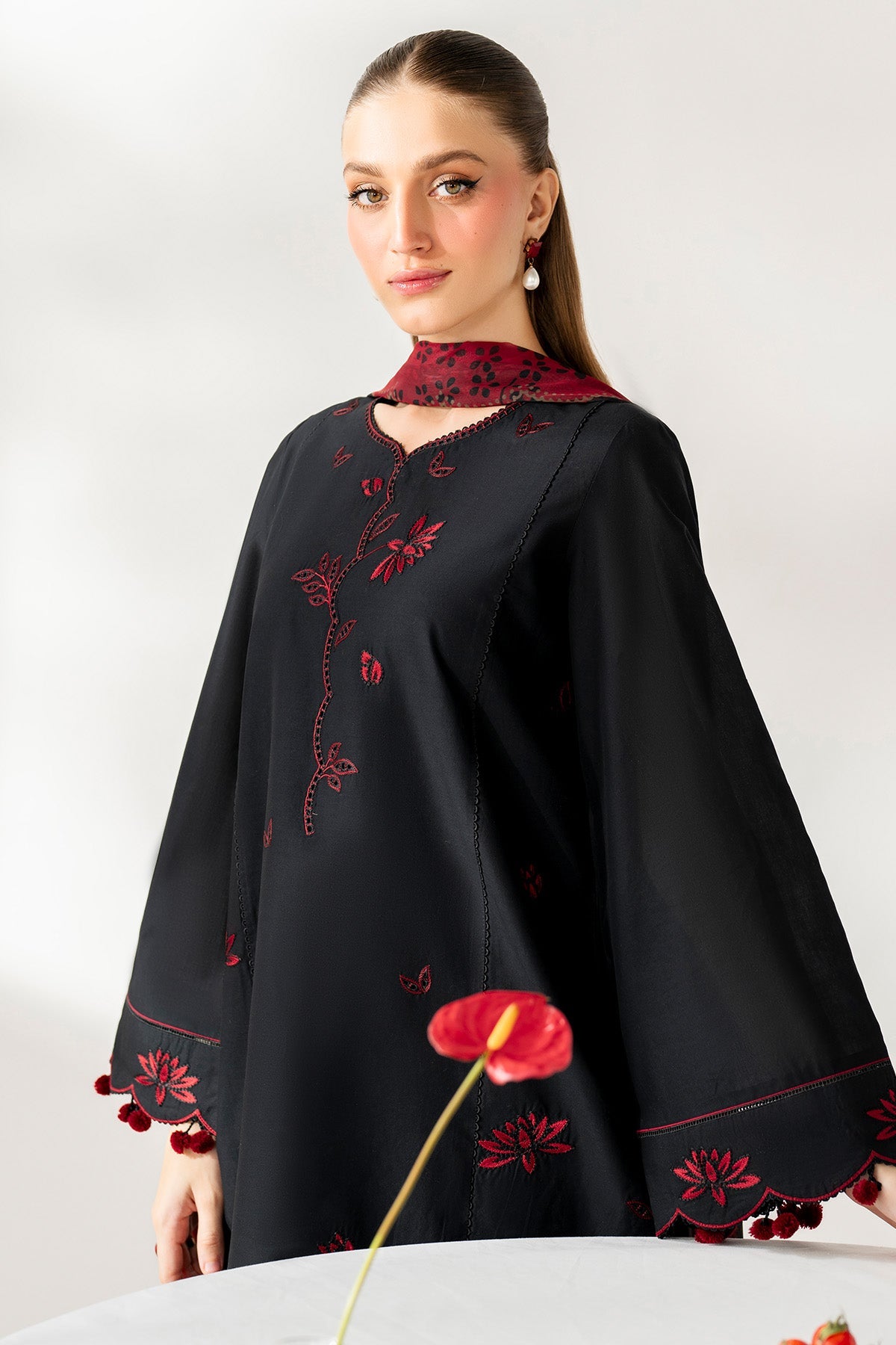 EMBROIDERED PREMIUM VISCOSE UW-0208
