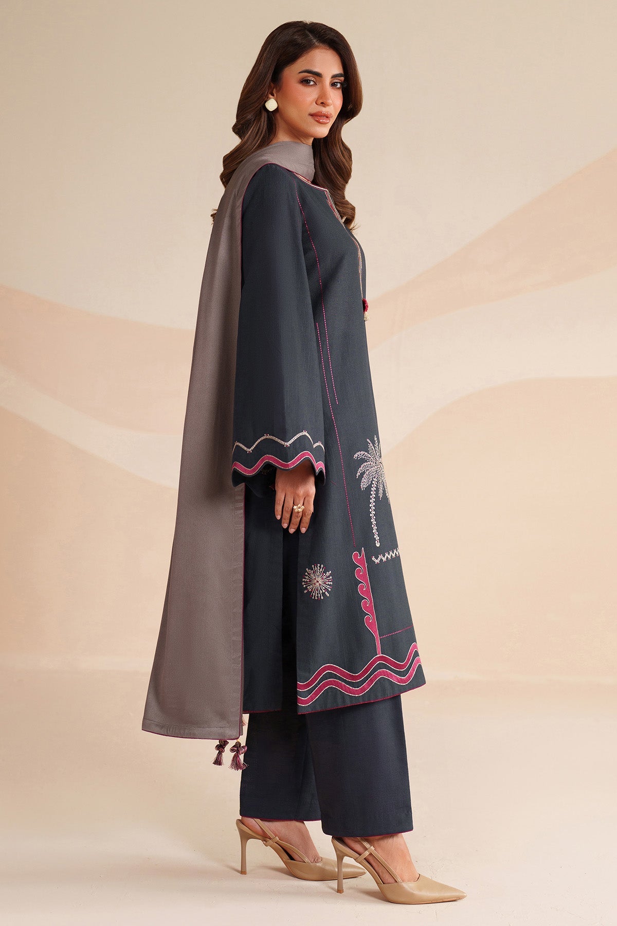 EMBROIDERED KHADDAR UW-0227