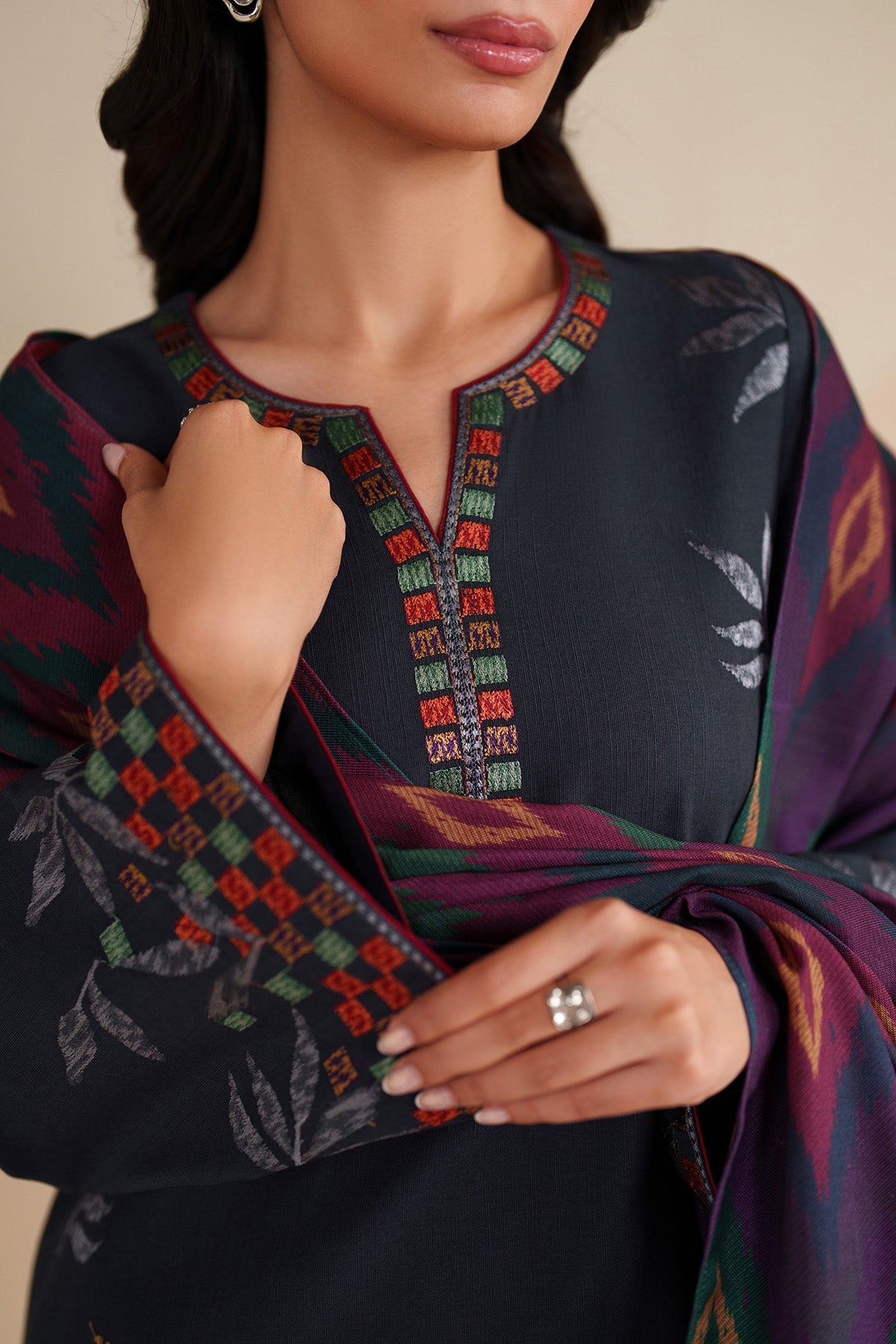 EMBROIDERED KHADDAR UW-0226
