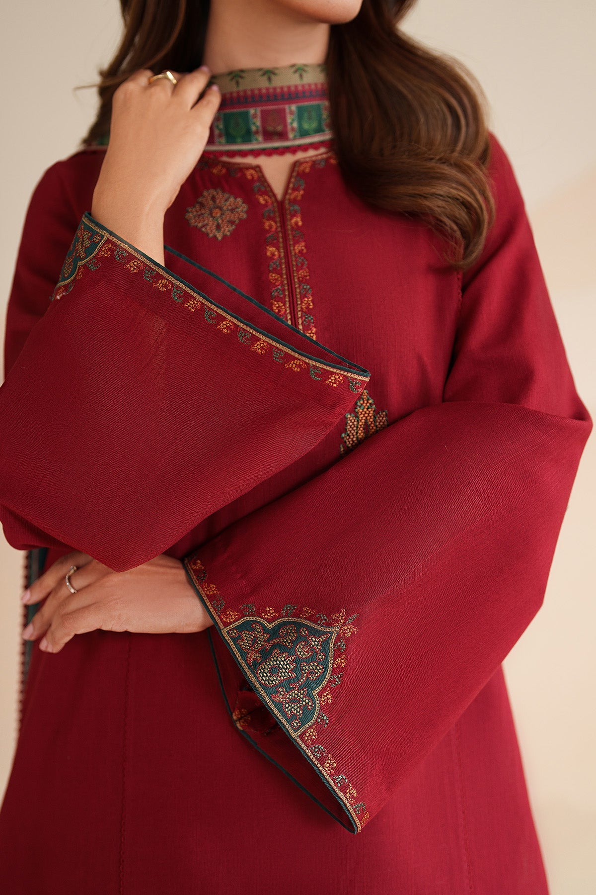EMBROIDERED KHADDAR UW-0240