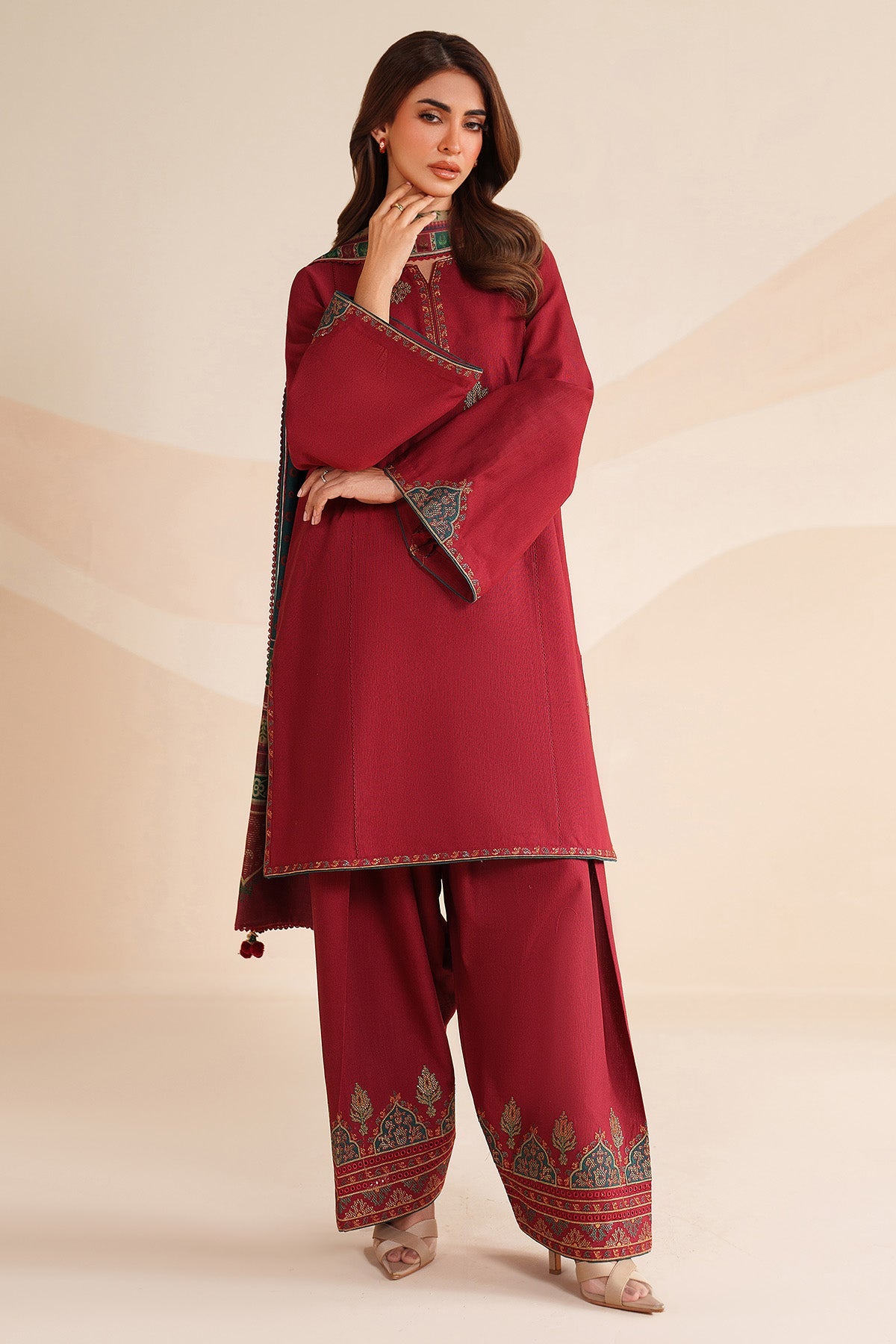 EMBROIDERED KHADDAR UW-0240