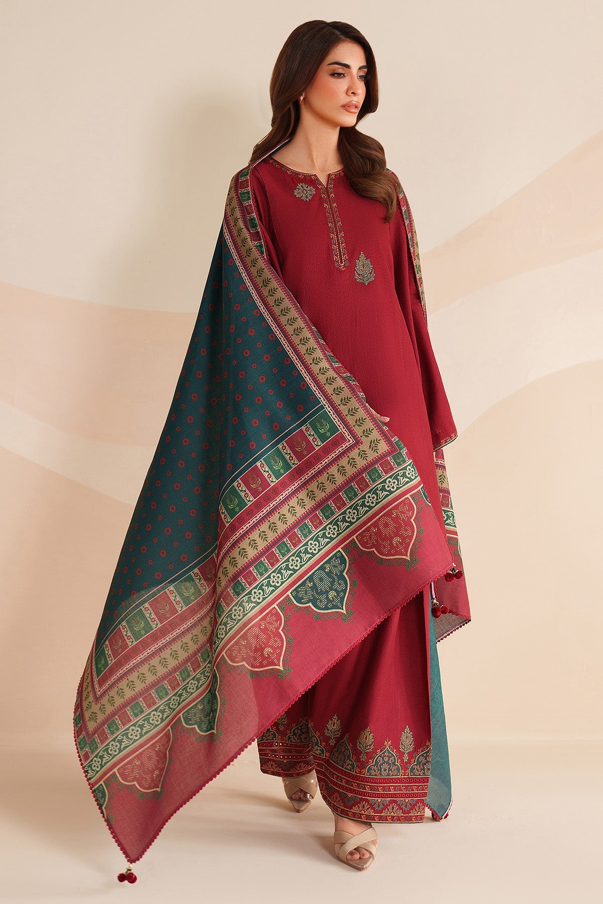 EMBROIDERED KHADDAR UW-0240