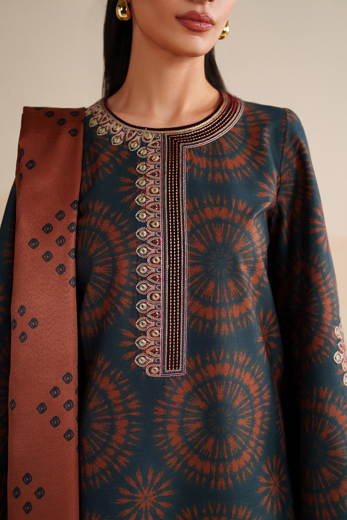 EMBROIDERED PREMIUM VISCOSE RTW-0238