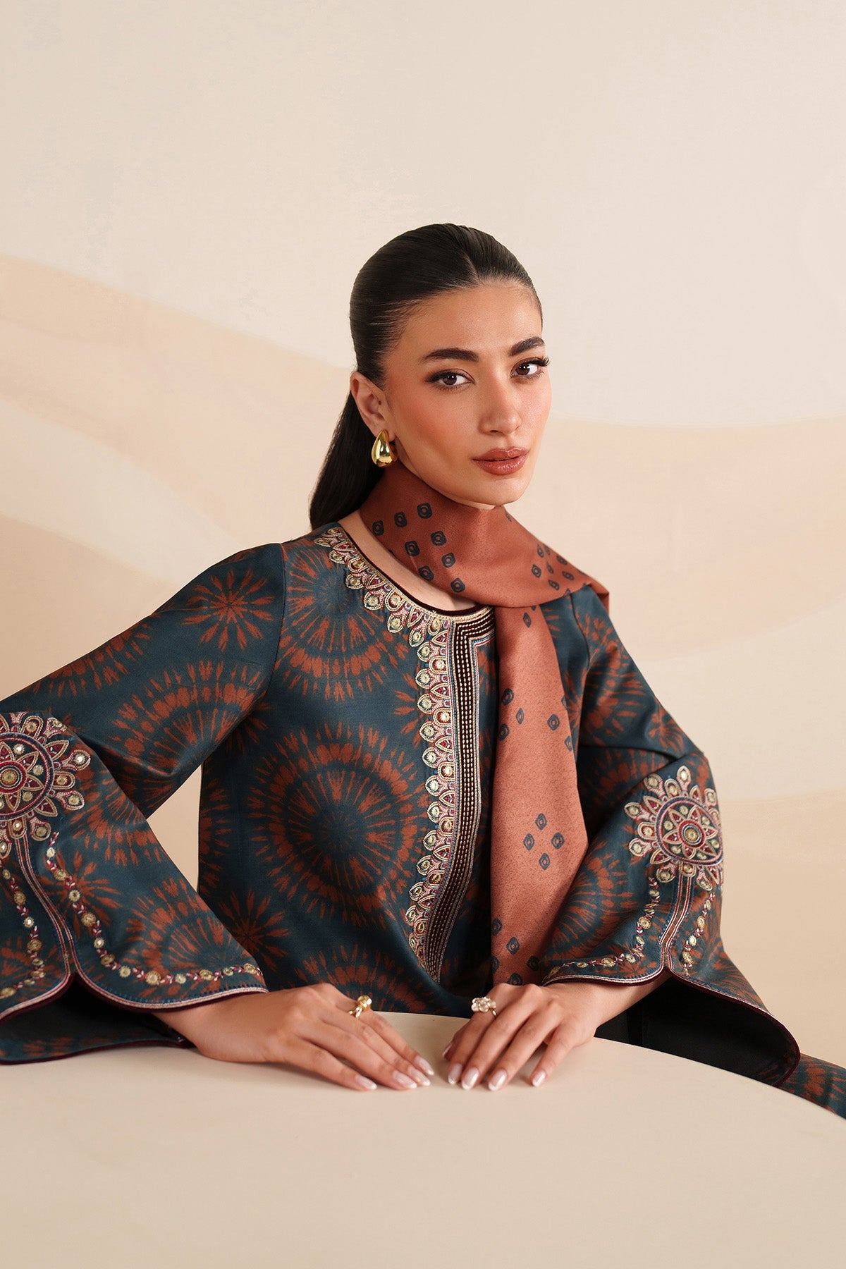 EMBROIDERED PREMIUM VISCOSE RTW-0238