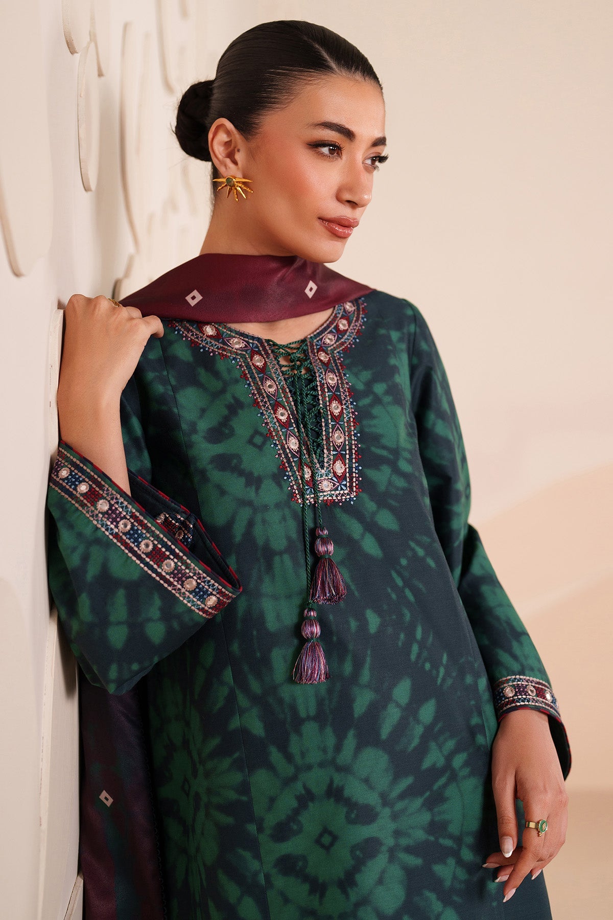 EMBROIDERED PREMIUM VISCOSE UW-0232