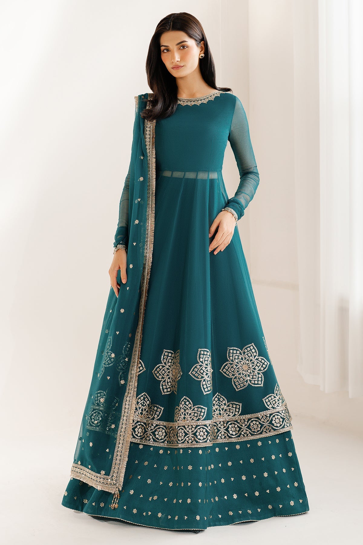 EMBROIDERED CHIFFON UC-3097