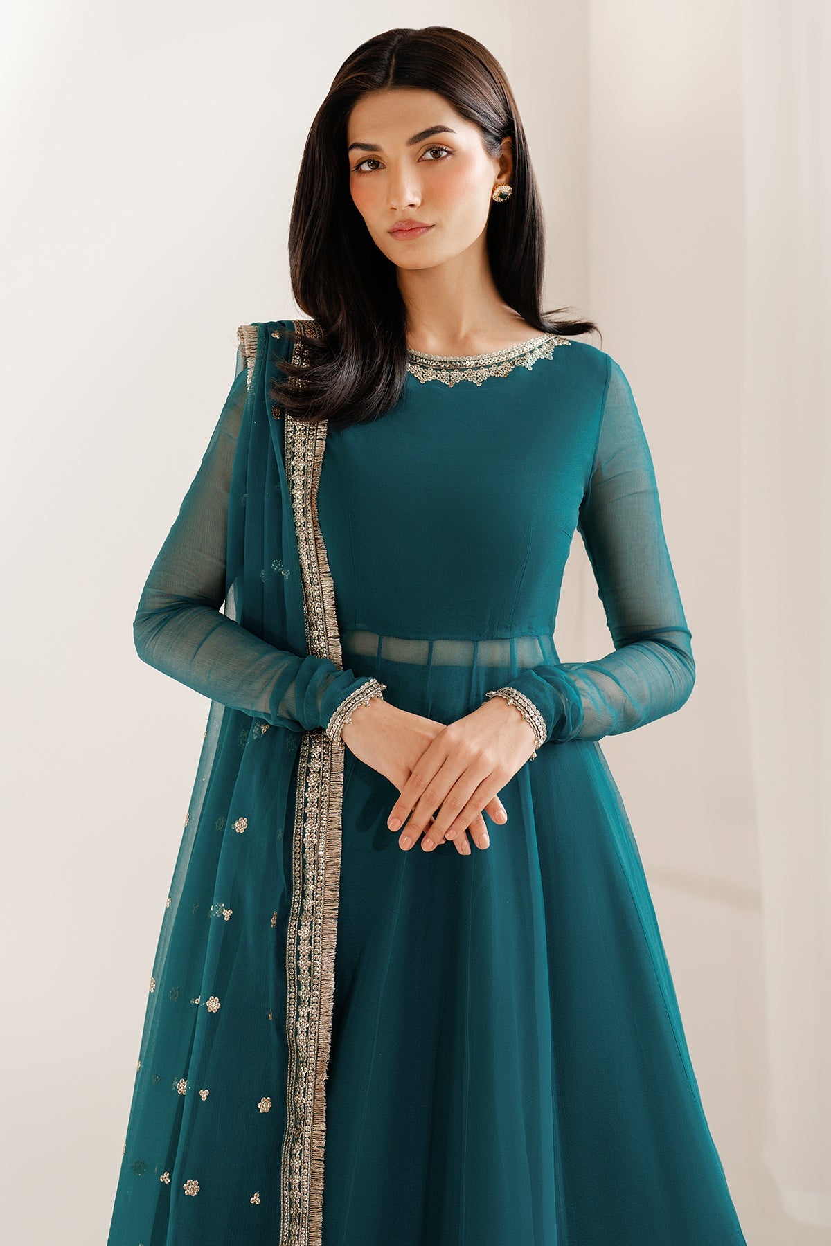 EMBROIDERED CHIFFON UC-3097