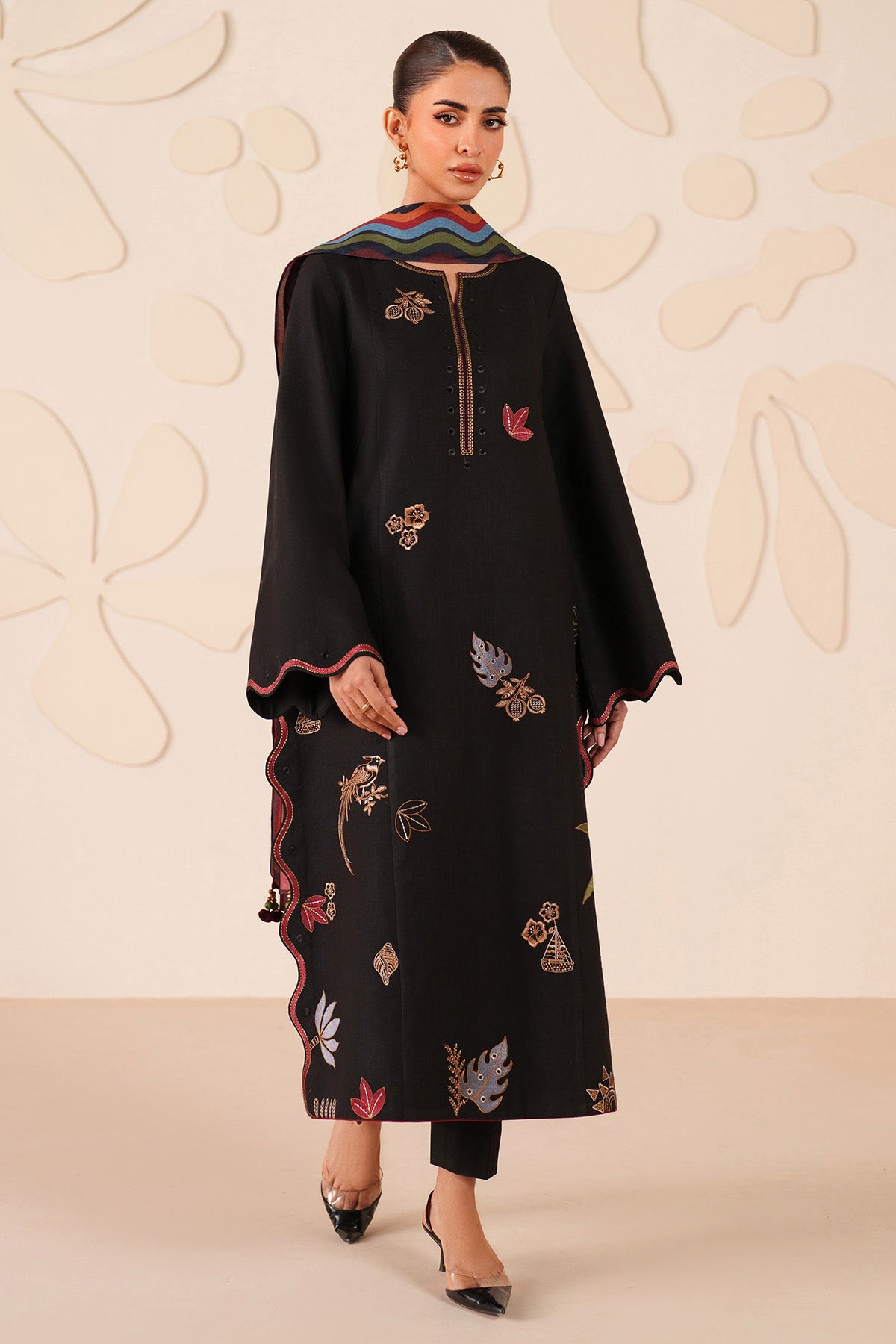 EMBROIDERED KHADDAR UW-0223