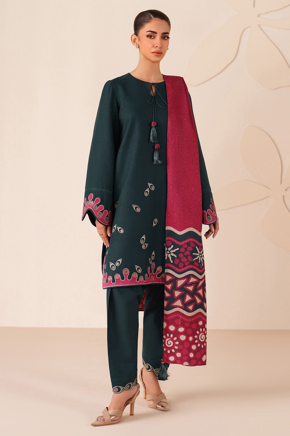 EMBROIDERED KHADDAR UW-0221