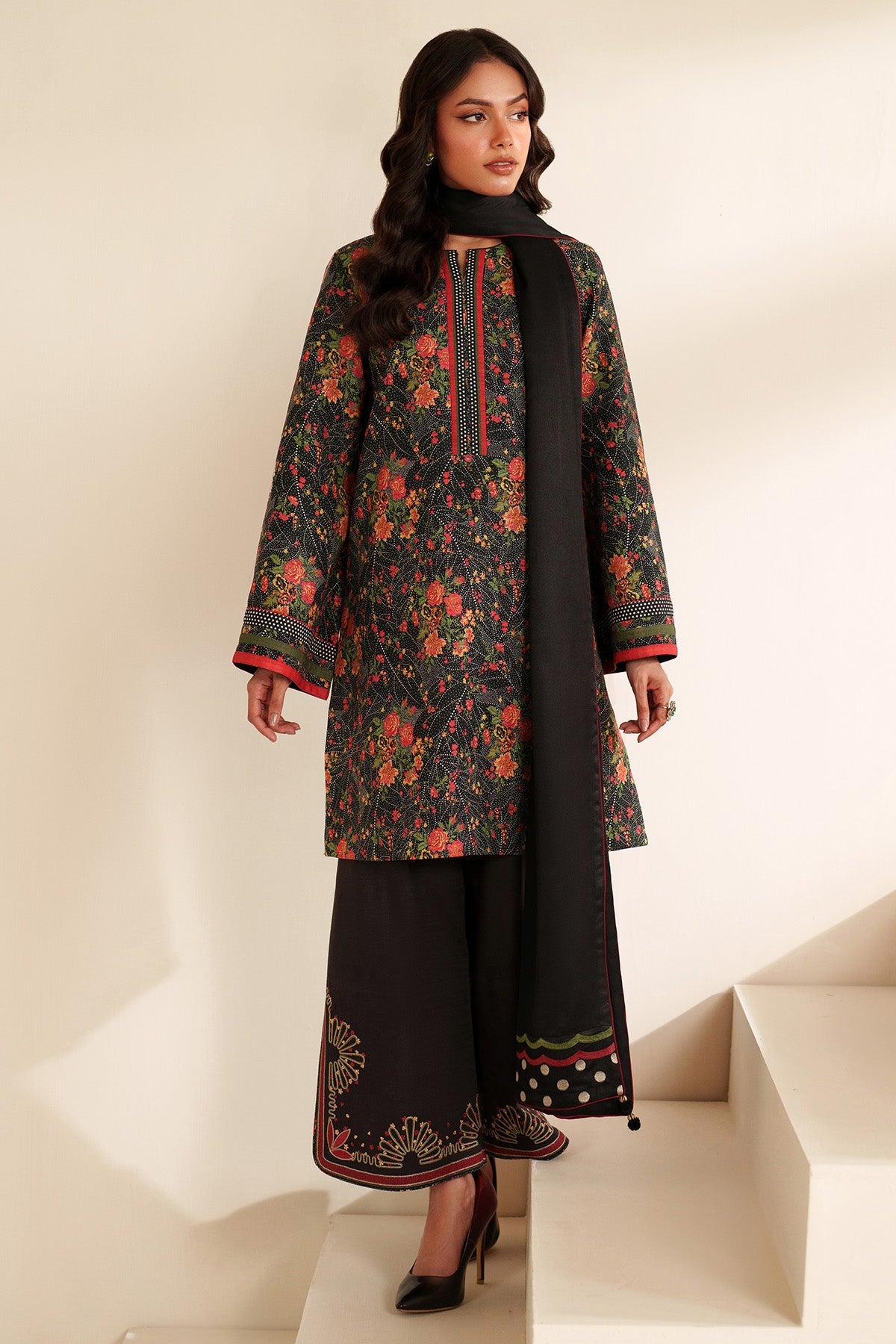 Embroidered Khaddar RTW-1272