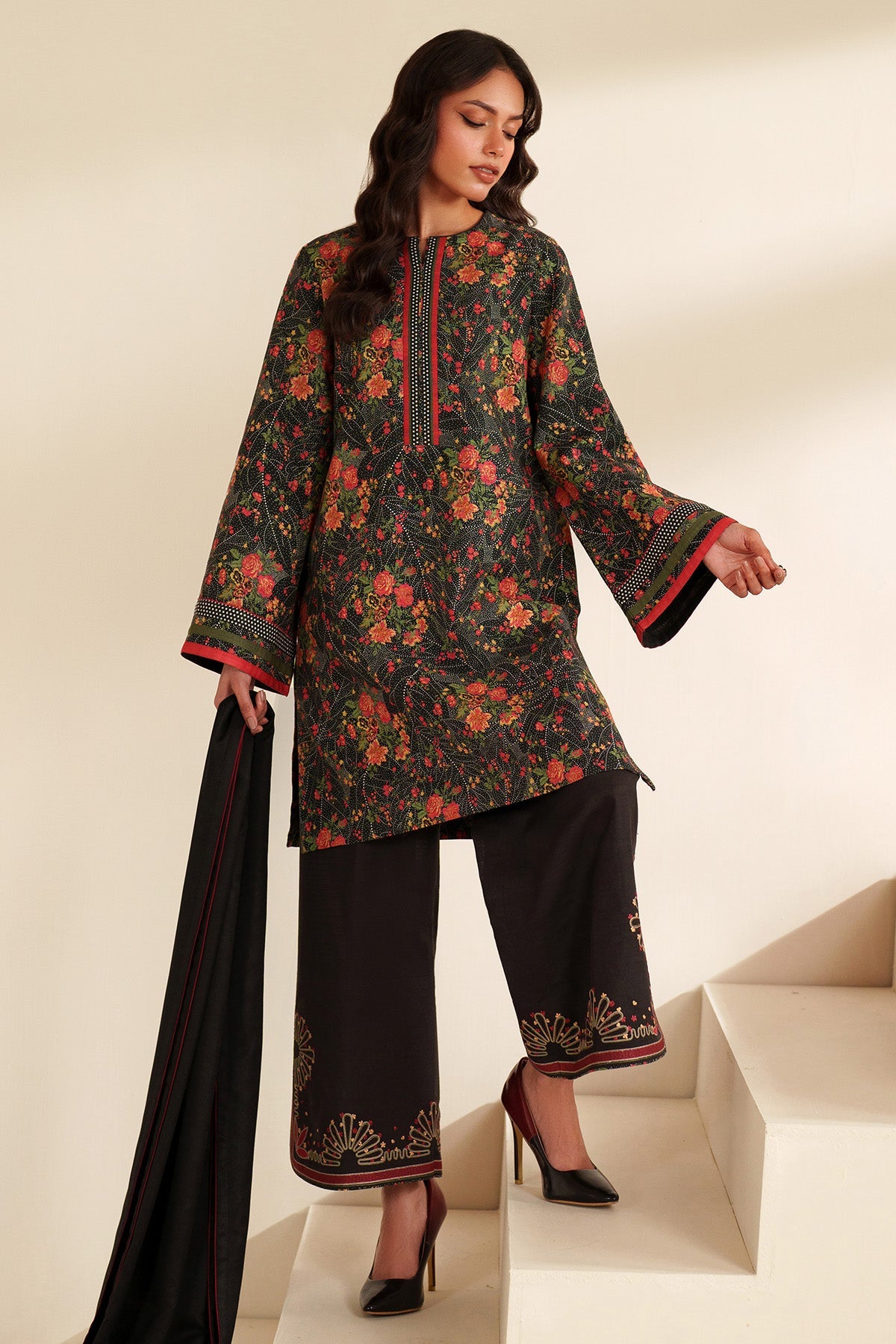 Embroidered Khaddar RTW-1272