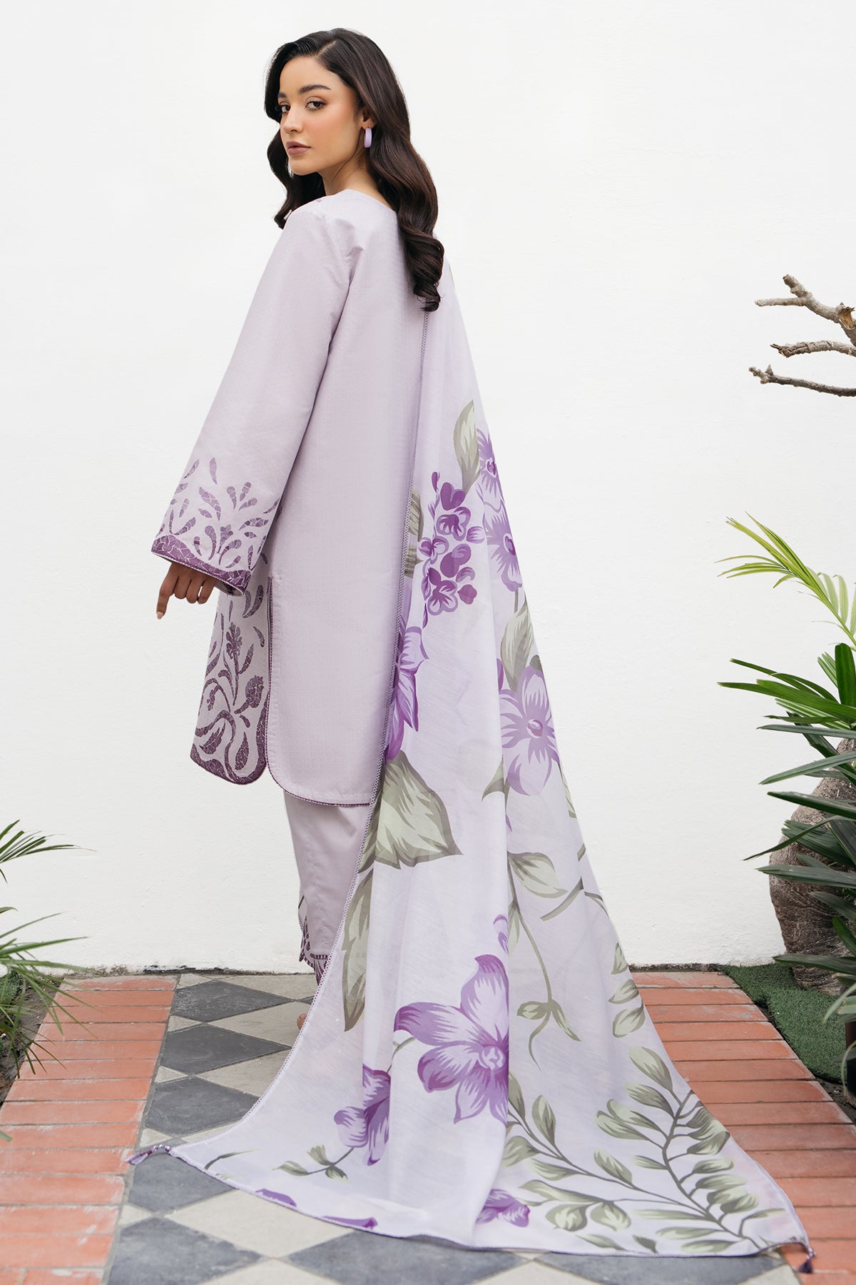 EMBROIDERED DOBBY LAWN USE-9186