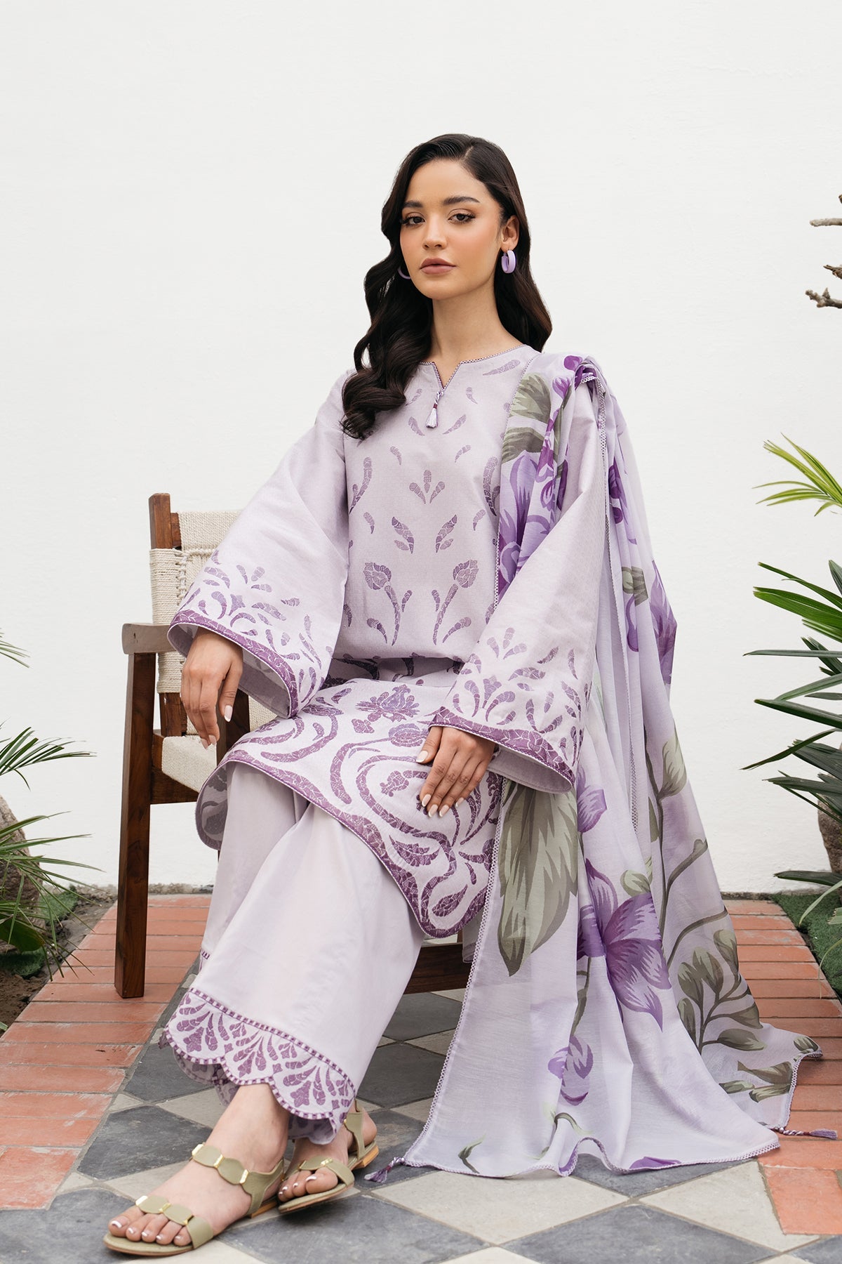 EMBROIDERED DOBBY LAWN USE-9186