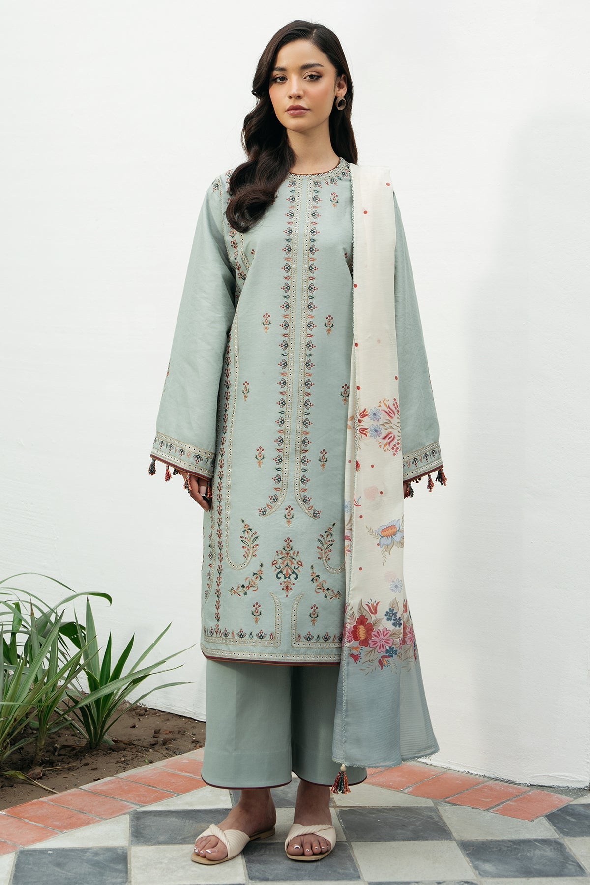 EMBROIDERED DOBBY LAWN USE-9180