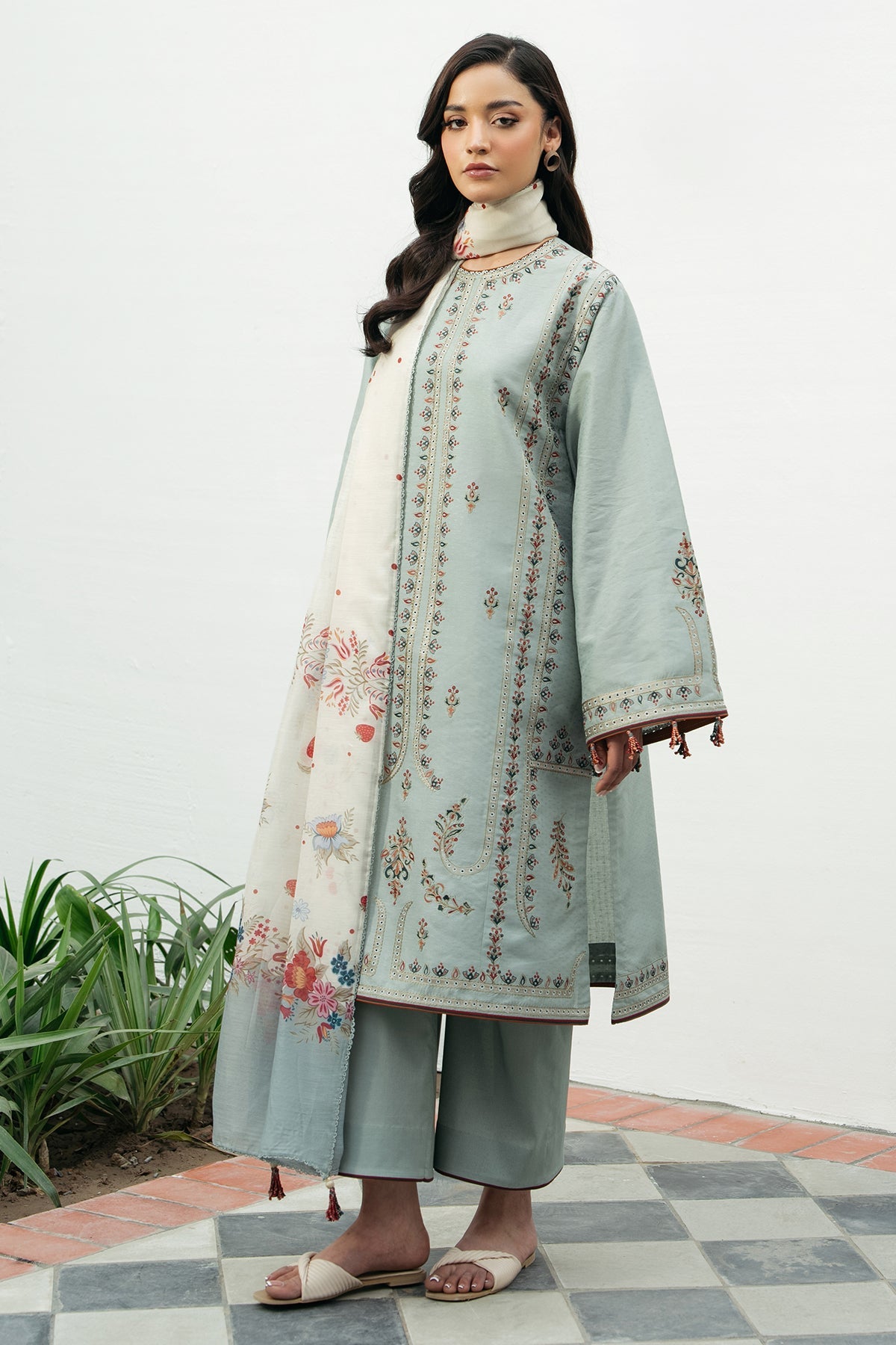 EMBROIDERED DOBBY LAWN USE-9180