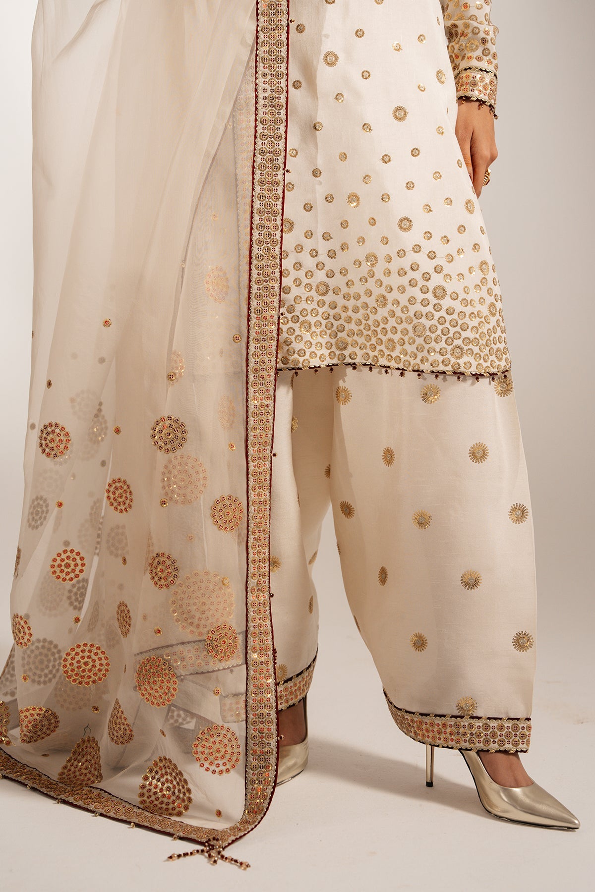 Embroidered Raw Silk UR-7053
